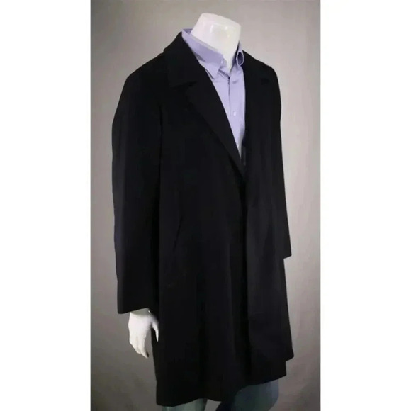 Errico Formicola Napoli Navy Blue Cashmere-Wool Overcoat Coat 46R - Picture 5 of 9